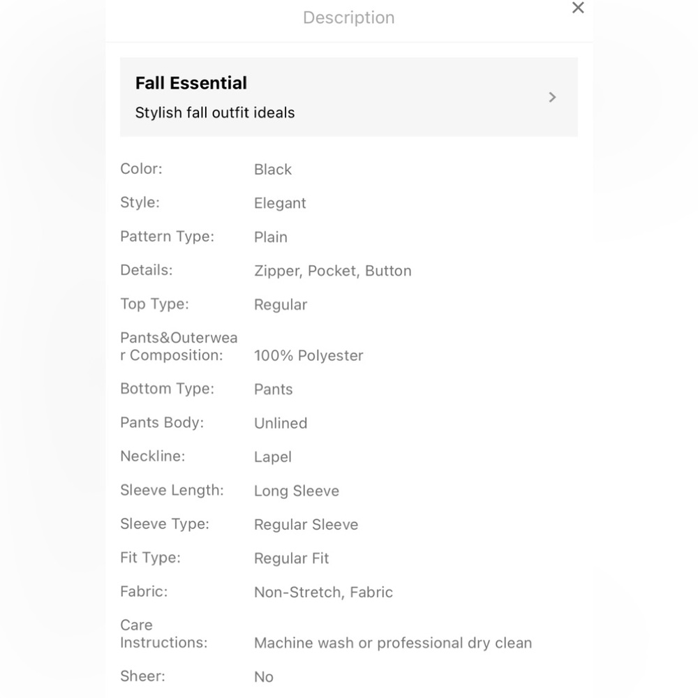 Priv Solid Button Front Blazer & Pants - image 5
